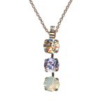 Mariana Necklace Pendant Trio Lt Peach, Vitral Lt, & White Opal Austrian Crystals Ice Queen Once Upon a Mariana Coll. - Image 3
