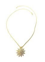 Necklace Pendant By Mariana My Treasures Coll. Star in Clear Swarovski Crystals - Image 2