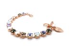 Mariana Bracelet Lovely Sun & Ice SO & White Shell Mineral, Clear, Blk Dia, & Opal Austrian Crystals Ice Queen Once Upon a Mariana Coll. Rose Gold - Image 2