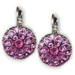 Mariana Earrings Lovely Floral Rose Austrian Crystals My Treasures Coll. - Image 2