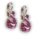 Earrings By Mariana Woman Adorable Rose Swarovski Crystals