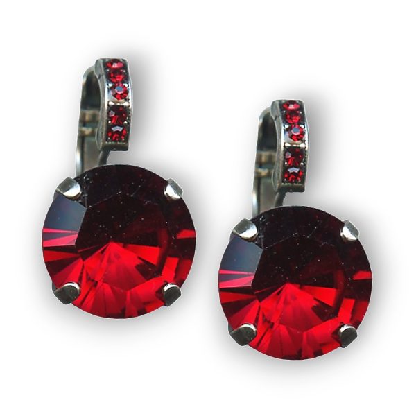 Earrings By Mariana Woman Gorgeous Siam Swarovski Crystals
