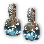 Mariana Earrings Simply Elegant Aquamarine Austrian Crystals My Treasures Coll.