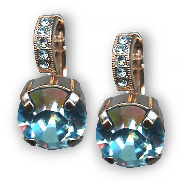 Mariana Earrings Simply Elegant Aquamarine Austrian Crystals My Treasures Coll.