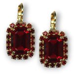 Mariana Earrings Glamorous Siam Austrian Crystals Primrose Cocktail Hour Coll.