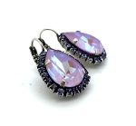 Earrings By Mariana Woman Adorable Tanzanite and Blue Swarovski Crystals-SP - Image 2