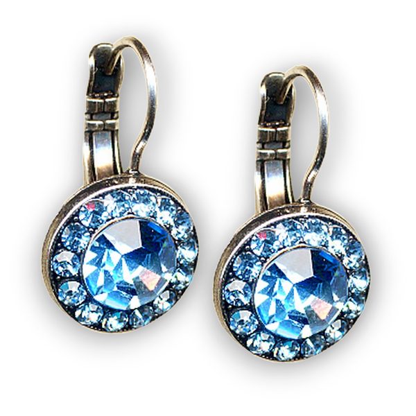 Mariana Earrings Charming Aquamarine Austrian Crystals My Treasures Coll.