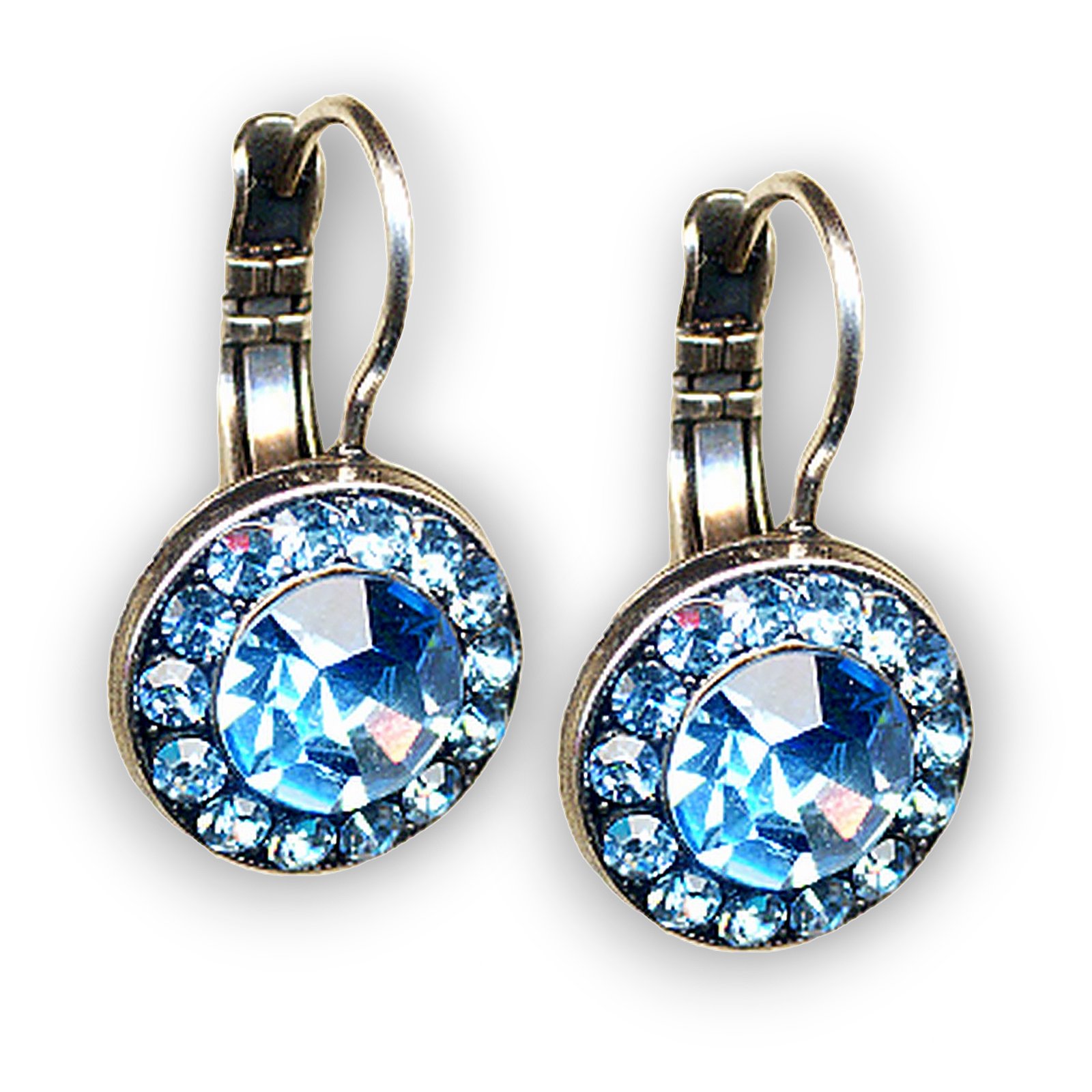 E-1129-202202-SP6 (1) Mariana Earrings Charming Aquamarine Austrian Crystals My Treasures Coll. - Image 1