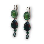 Mariana Earrings Exude Elegance Emerald & Green Opal Austrian Crystals My Treasures Coll. - Image 2