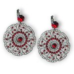 Mariana Earrings Boho Chic Siam Austrian Crystals Primrose Cocktail Hour Coll. - Image 2