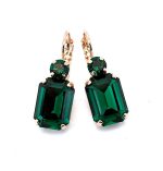 Earrings By Mariana Woman Elegant Emerald Swarovski Crystals - Image 2