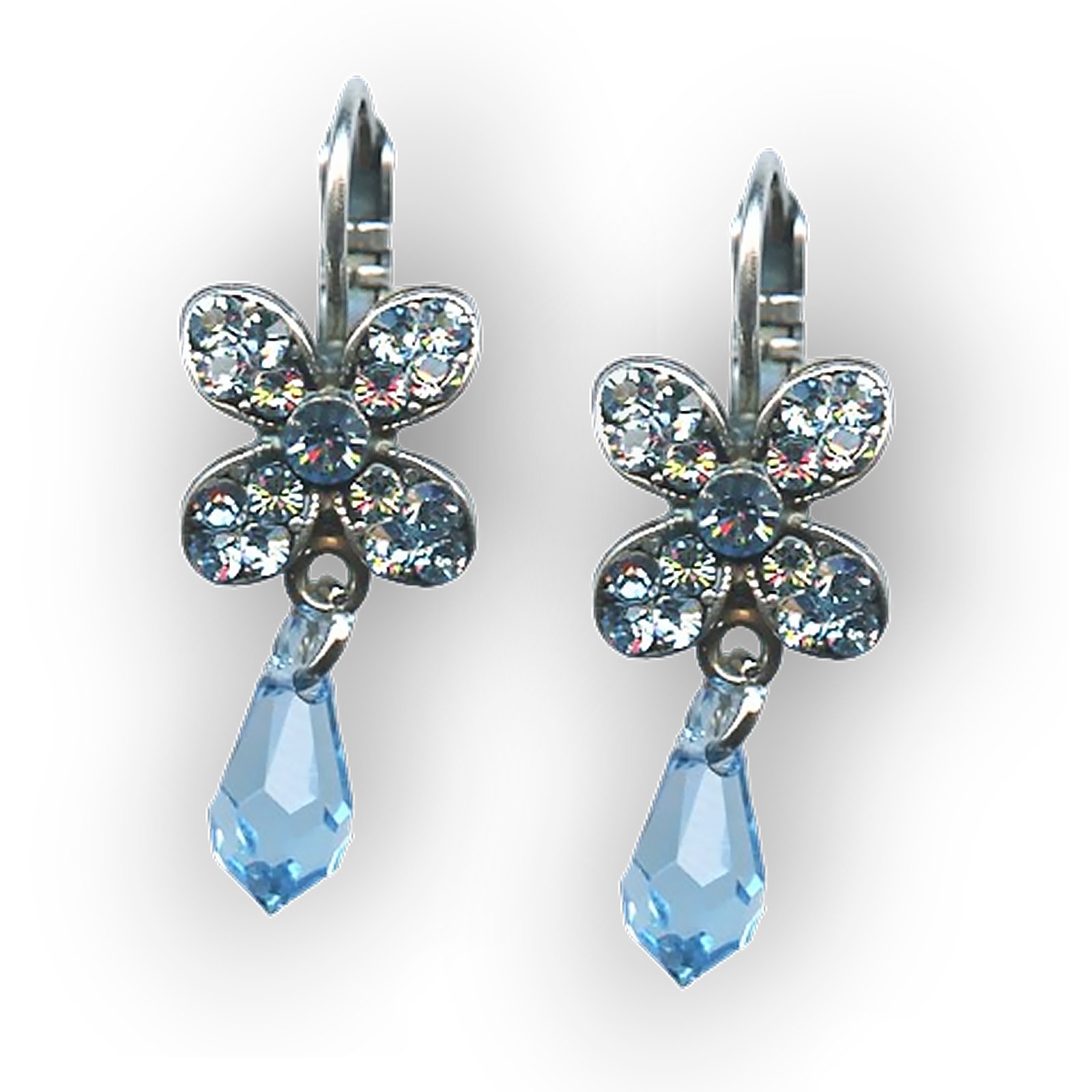 E-1241-202202-SP6 (1) Earrings By Mariana My Treasures Coll. Lovely Aquamarine Swarovski Crystals - Image 1