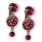 Mariana Earrings Classy Siam Austrian Crystals Primrose Cocktail Hour Coll. - Image 2