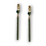 Mariana Earrings Fashionable Emerald Austrian Crystals My Treasures Coll.