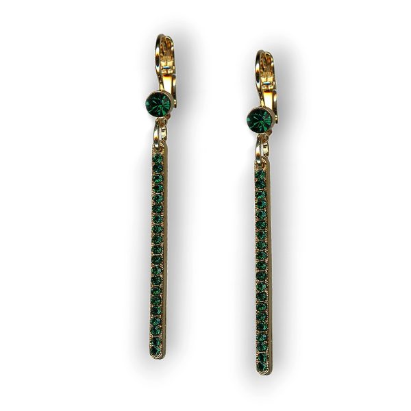 Mariana Earrings Fashionable Emerald Austrian Crystals My Treasures Coll.