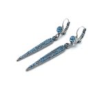 Earrings By Mariana Woman Elegant Aquamarine Swarovski Crystals