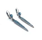 Earrings By Mariana Woman Elegant Aquamarine Swarovski Crystals - Image 2