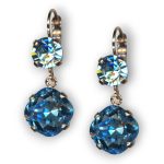 Mariana Earrings Sophisticated Aquamarine Austrian Crystals My Treasures Coll. - Image 2