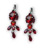 Mariana Earrings Exquisite Siam Austrian Crystals Primrose Cocktail Hour Coll. - Image 3