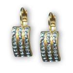 Mariana Earrings Classy Aquamarine Austrian Crystals My Treasures Coll. - Image 2