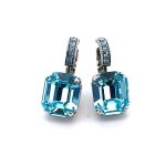 Earrings By Mariana My Treasures Coll. Fab Aquamarine Austrian Crystals - Image 3