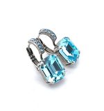 Earrings By Mariana My Treasures Coll. Fab Aquamarine Austrian Crystals - Image 2
