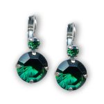 Mariana Earrings Simply Elegant Emerald Austrian Crystals My Treasures Coll. - Image 2