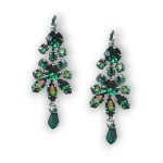 Mariana Earrings Chandelier Emerald Austrian Crystals My Treasures Coll. - Image 3