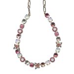 Mariana Necklace Adorable Pink Opal, Pink Pearl, White Opal, Rose Opal, Lt Rose, & Clear Austrian Crystals Silk Road Coll. - Image 2