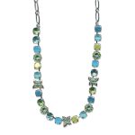 Mariana Necklace Beautiful Peridot, Aquamarine, Blue Opal, Turq, & Lime Austrian Crystals Caprioska Cocktail Hour Coll. - Image 3