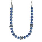 Necklace By Mariana Woman Glamorous Sapphire Swarovski Crystals - Image 3