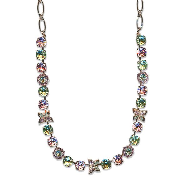 Mariana Necklace Classy Chrysolite & Lt Rose Austrian Crystals My Treasures Coll.