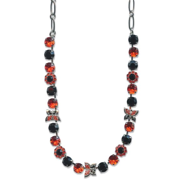 Mariana Necklace Sophisticated Jet Black & Hyacinth Austrian Crystals My Treasures Coll.