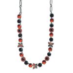 Mariana Necklace Sophisticated Jet Black & Hyacinth Austrian Crystals My Treasures Coll. - Image 3