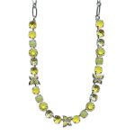 Mariana Necklace Precious Jade Olive Mineral, Yellow, & Yellow Opal Austrian Crystals My Treasures Coll. - Image 2
