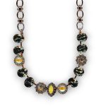 Mariana Necklace Glamorous Black Diamond, Sun Kissed Sunshine, & Golden Shadow Austrian Crystals Painted Lady My Butterfly Coll. - Image 3