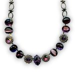 Mariana Necklace Classy Dark Purple, Lavender Opal, Tanzanite, & Amethyst Austrian Crystals Desire Nirvana Coll.