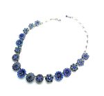Necklace By Mariana Odyssey Coll. Gorgeous Sapphire, Montana Blue & Opal Swarovski Crystals - Image 2