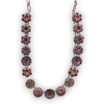 Mariana Necklace Stunning Ruby, Purple Velvet, Fuchsia, & Peach Austrian Crystals Xenia Odyssey Coll. - Image 2