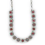 Necklace By Mariana Joy Of Life Coll. Turquoise and Royal Red Swarovski Crystals - Image 2