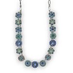 Mariana Necklace Floral Blues & Greens Austrian Crystals Serenity Joy Of Life Coll. - Image 3