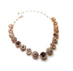 Necklace By Mariana Woman Adorable Golden Shadow and Apricot Swarovski Crystals - Image 3