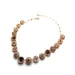 Necklace By Mariana Woman Adorable Golden Shadow and Apricot Swarovski Crystals - Image 2