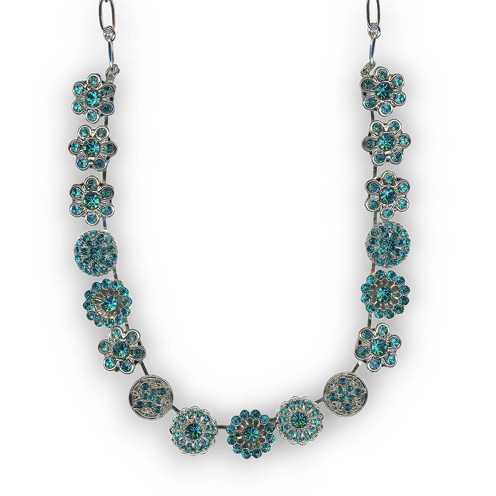 N-3138-229229-SP (1) Mariana Necklace Simply Elegant Blue Zircon Austrian Crystals My Treasures Coll. - Image 1