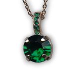 Mariana Necklace Pendant Simply Elegant Emerald Austrian Crystals My Treasures Coll. - Image 2