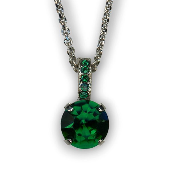 Mariana Necklace Pendant Charming Emerald Austrian Crystals My Treasures Coll.