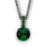 Mariana Necklace Pendant Charming Emerald Austrian Crystals My Treasures Coll. - Image 2