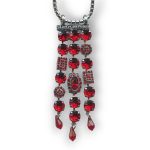 Mariana Necklace Pendant Gorgeous Siam Austrian Crystals Primrose Cocktail Hour Coll. - Image 3
