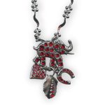 Mariana Necklace Pendant Elephant & Charms Siam Austrian Crystals Primrose Cocktail Hour Coll. - Image 2