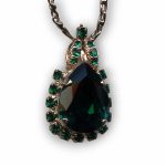 Mariana Necklace Pendant Glamorous Emerald Austrian Crystals My Treasures Coll. - Image 2